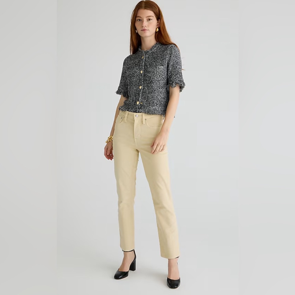 🆕 J. Crew Vintage Slim Straight Corduroy Pants. Pale Bone. NWT. Size 34.